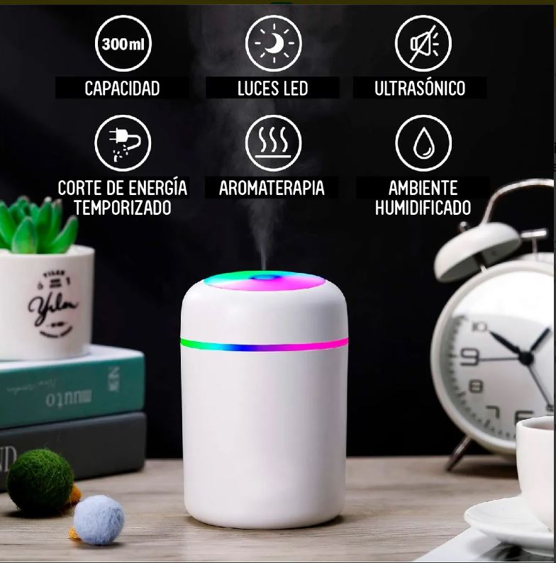 Humidificador Ultrasónico LED