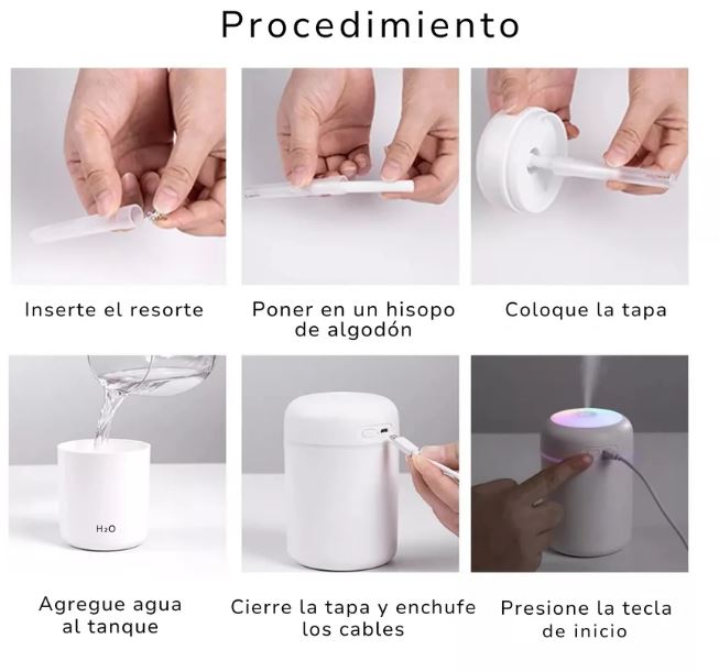 Humidificador Ultrasónico LED